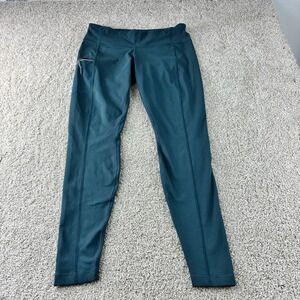 Columbia Womens Medium Forest Green Athletic Activewear Pocket Leggings